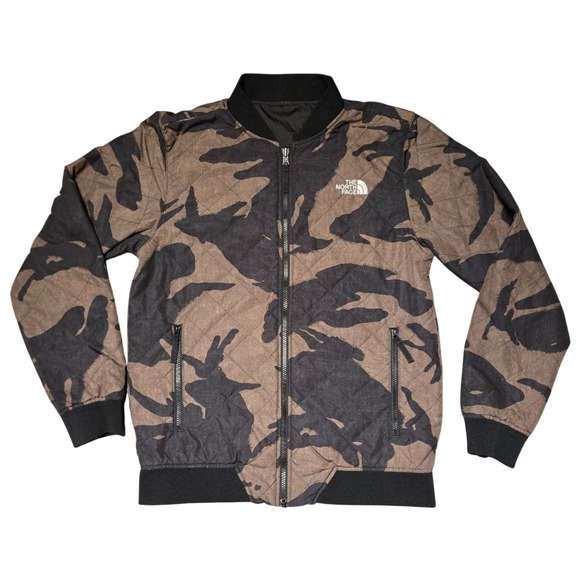The North Face Jackets & Blazers - The North Face NF0A3IFU Reversible Bomber Jacket Camo Black Men's Small
